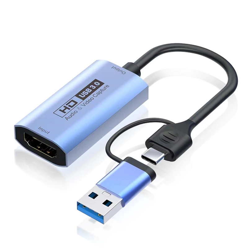 4K 60Hz Video Capture Card USB Audio Video Capture Card HD Capture Card Game Live Recording Video Collector