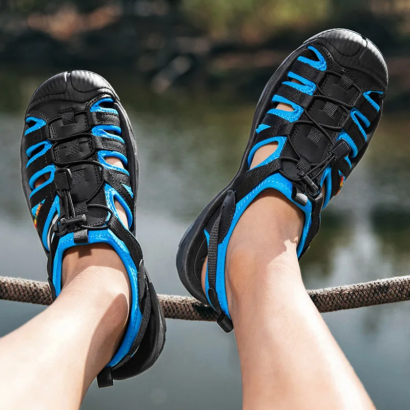 Мужские сандалии MIXIDELAI из натуральной коровьей кожи