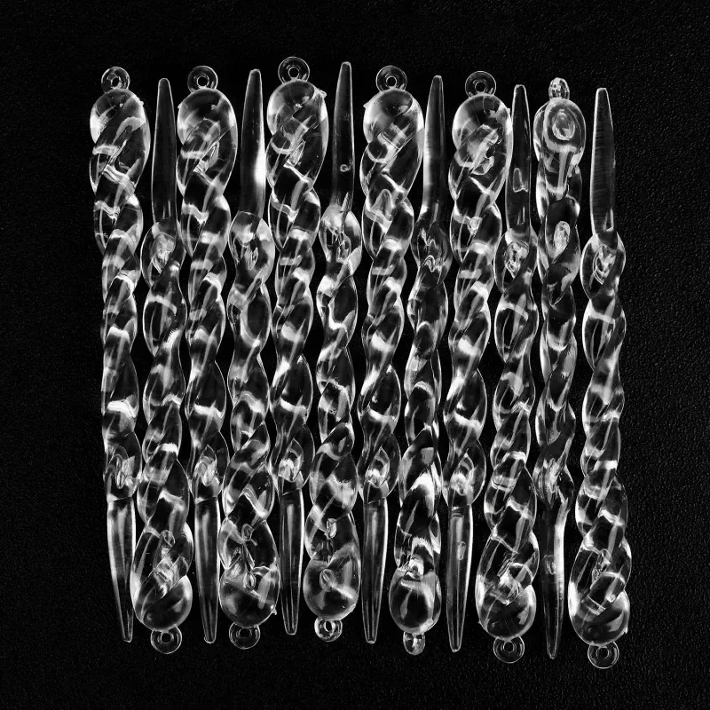 

Прозрачные рождественские сосульки из пластика