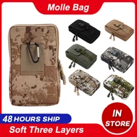 tactical molle pouch outdoor mobile phone waist bag edc tool hunting accessories bag vest pack cell phone working tools holder