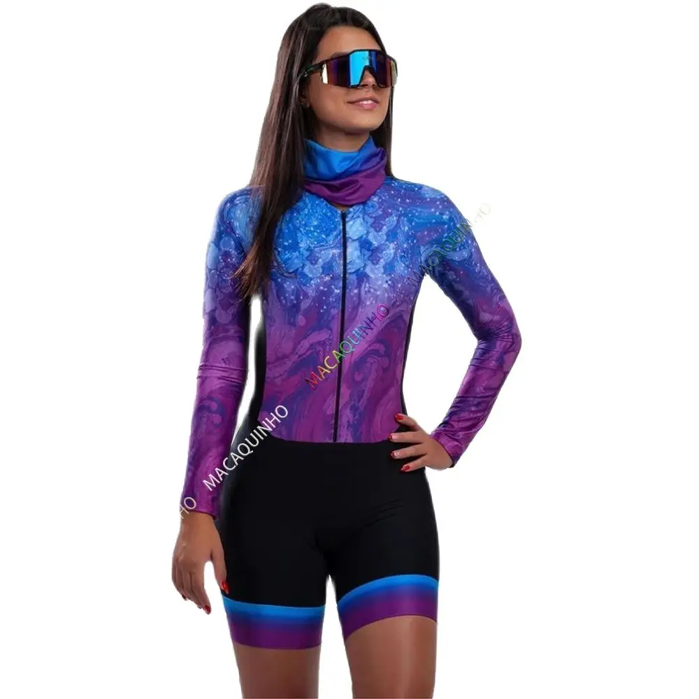 Женский велокостюм с длинным рукавом |