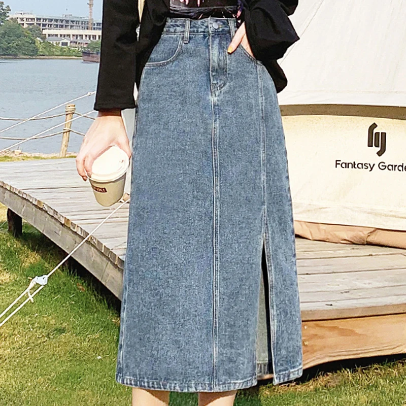 

Женская универсальная летняя однотонная сумка с разрезом, высокой талией и маленькими пуговицами на молнии