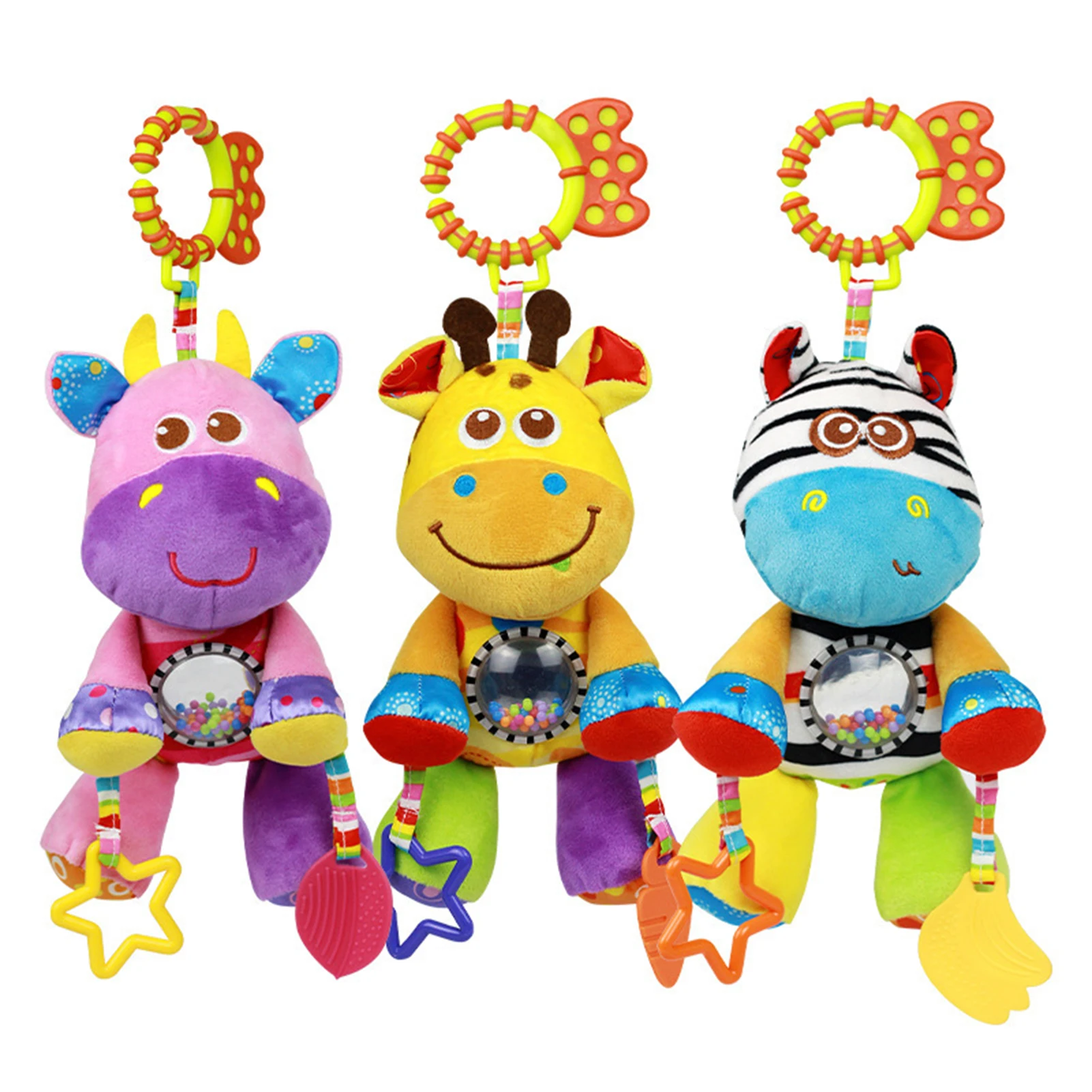 

Stroller Toys Suspending Rattles Spiral Stroller Car Seat Toy Infant Activity Spiral Plush Toys For Stroller Car Seat Or Activit