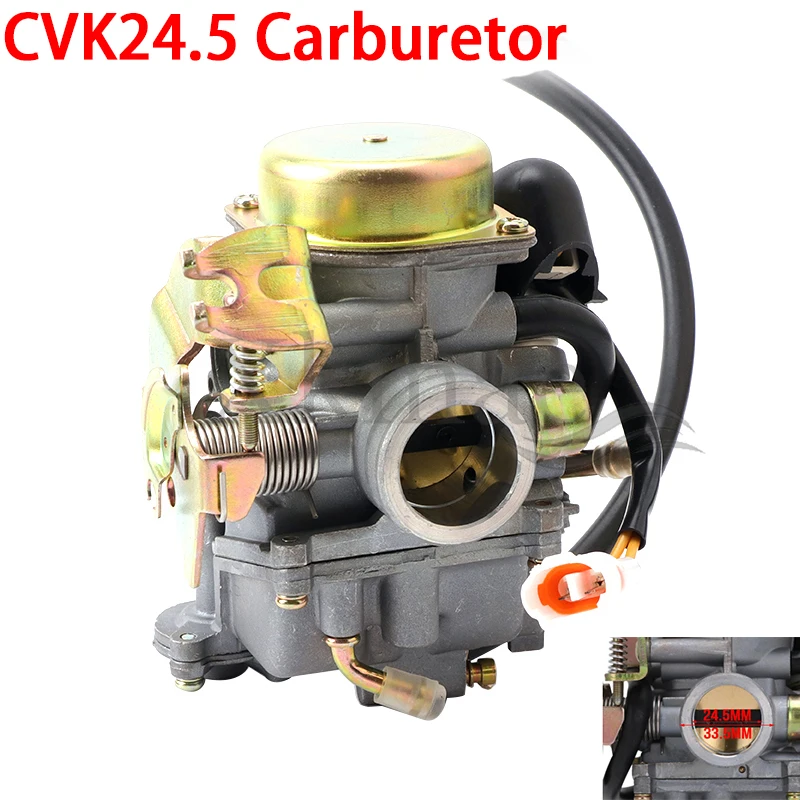 

Motorcycle CVK24.5 24.5MM Engine Carburetor Carb For Choke YAMAHA RS100 GY6 150CC 250CC Scooter ATV