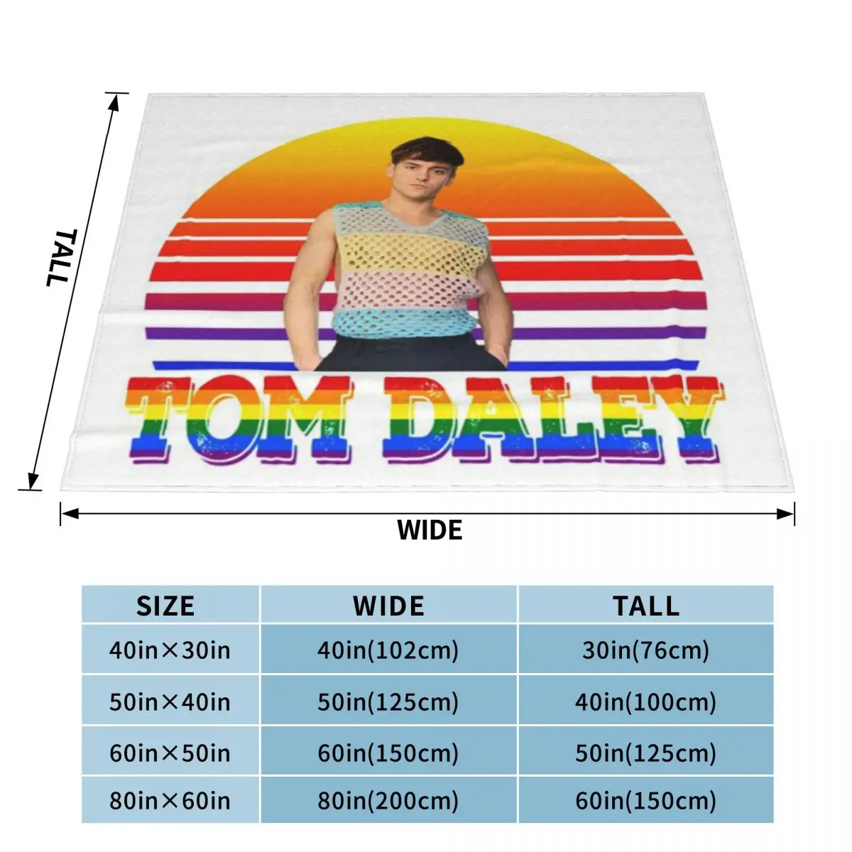 Ультрамягкое Флисовое одеяло Tom Daley An