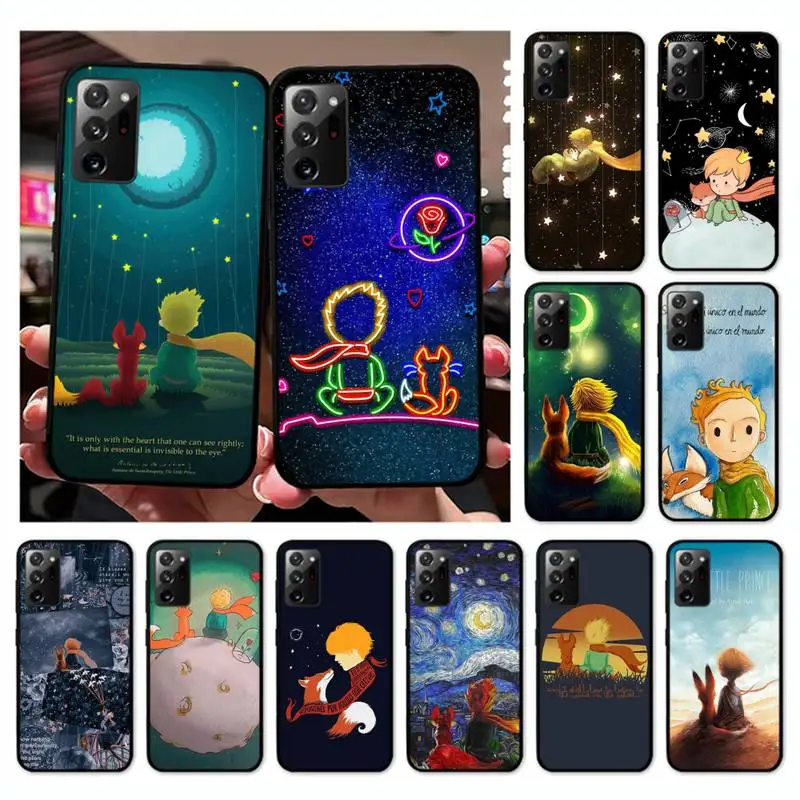 

The Little Prince Starry Sky Phone Case for Samsung Note 5 7 8 9 10 20 pro plus lite ultra A21 12 72 cover
