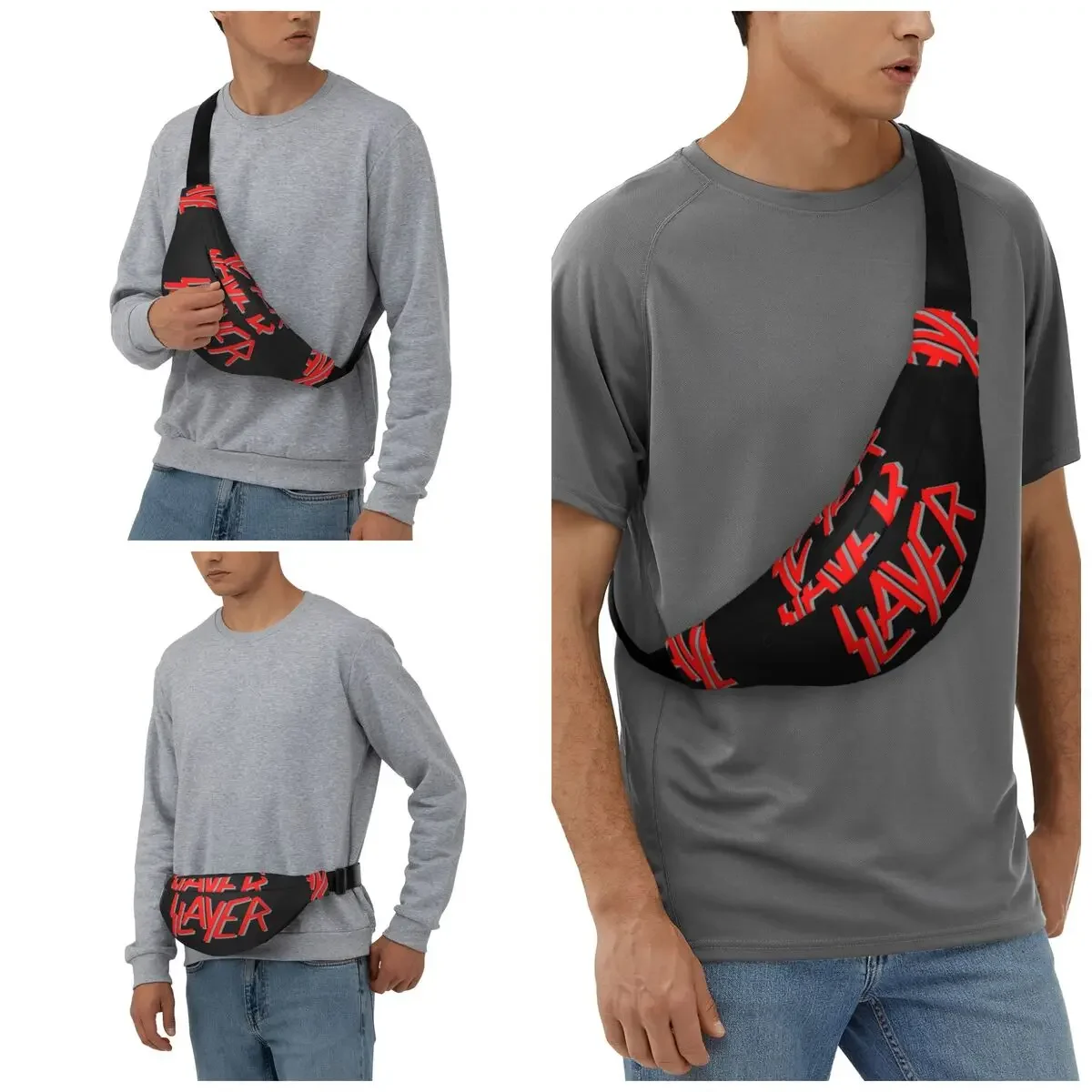 Модная поясная сумка Heavy Metal Rock Band Slayers для путешествий пеших прогулок женщин и