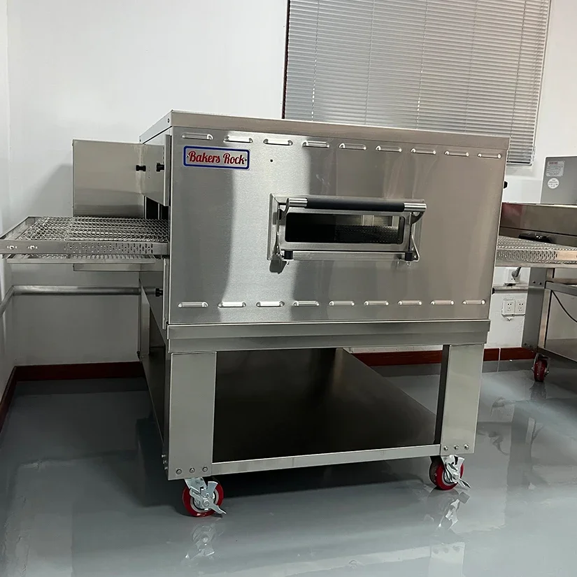 Электрическая конвейерная печь для пиццы большой размер 26 дюймов цепь