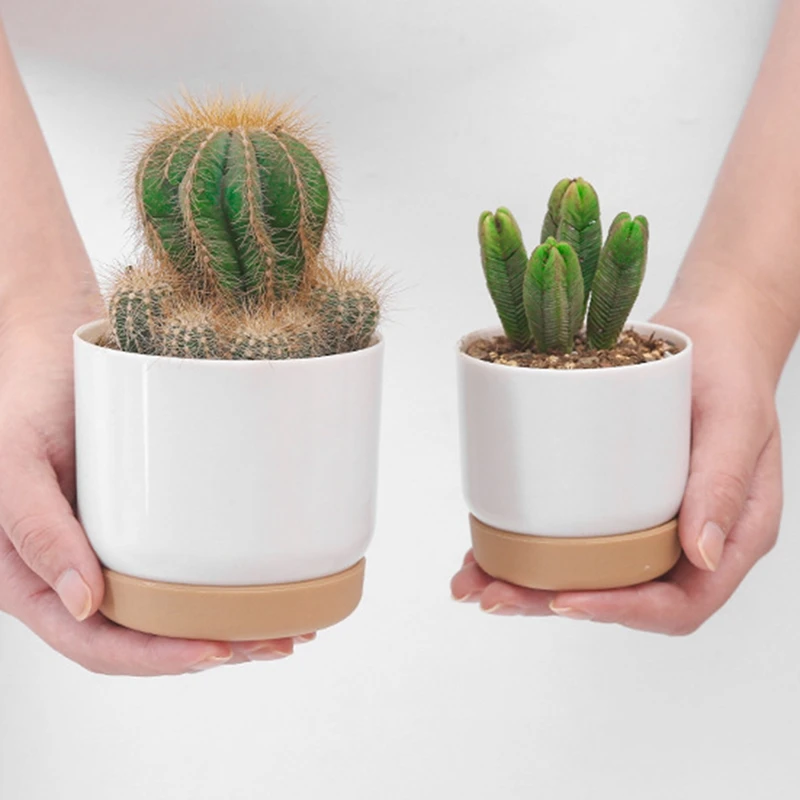 

Горшок для растений с автополивом, двухуровневый цветочный горшок для растений, цветочные горшки для садоводства, искусственная керамичес...