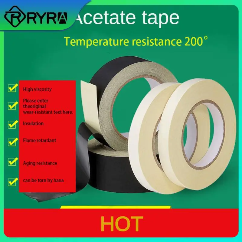 

Sticking Firmly Insulation Flame Retardant Black Acrylic Glue Insulation Tape Not Easy To Break Adhesives Strong Toughness 1pcs