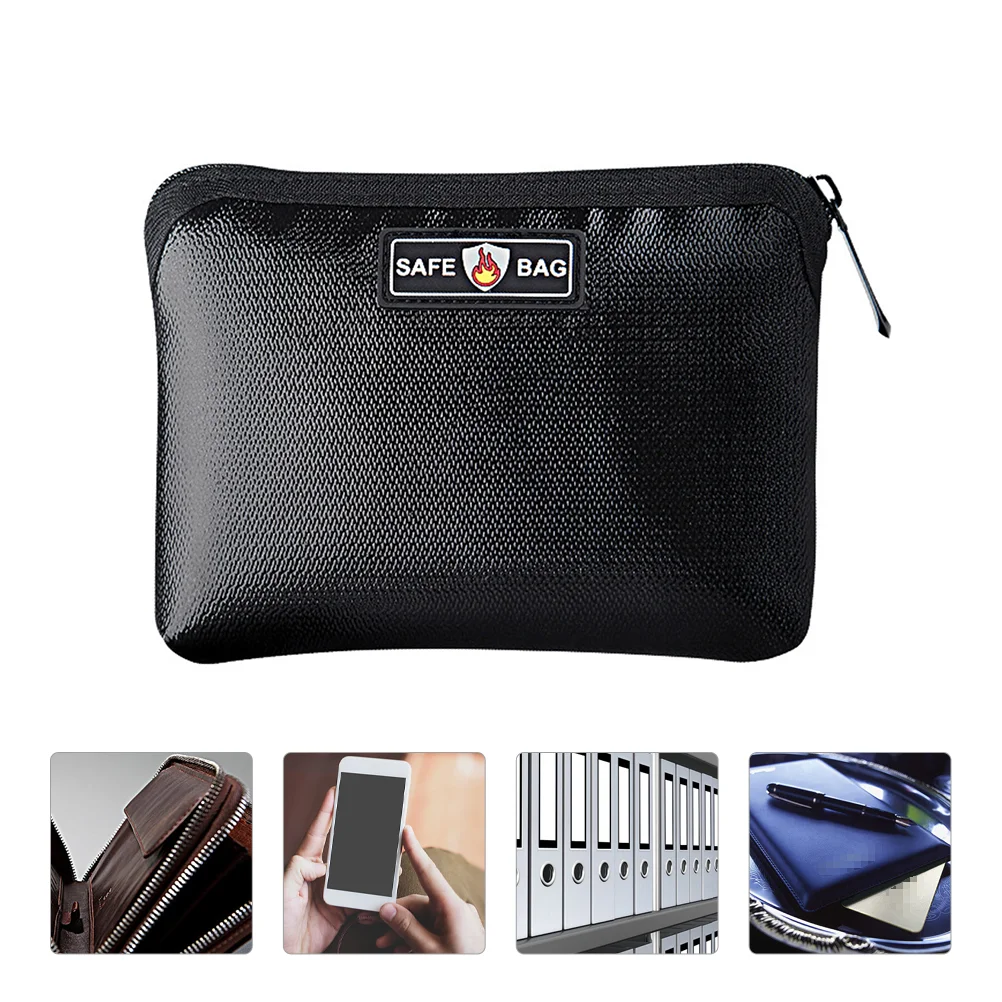 

File Storage Portable Fireproof Wallet Expanding Folder Cash Pouch Organizer Zipper Pocket Organizers Money Explosion Filing