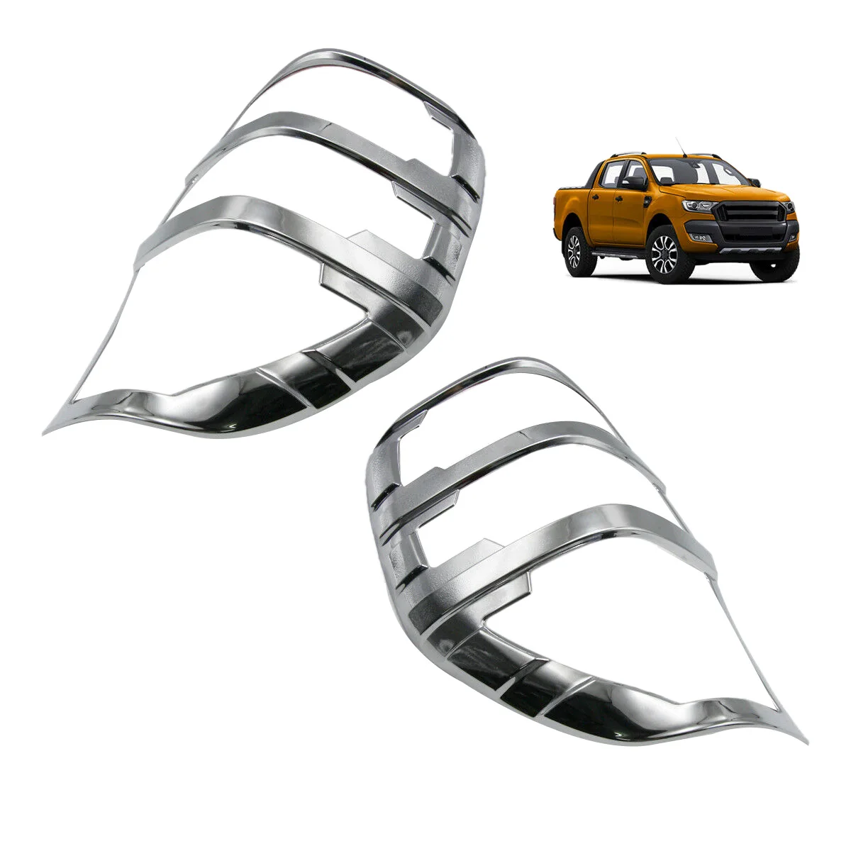 Хромированный задний фонарь противотуманный стоп светильник Накладка для Ford Ranger