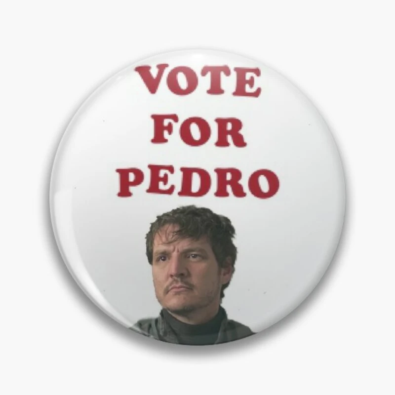 

Vote for Pedro (Pascal) 2 Pin Cute Badge Lover Cartoon Women Decor Lapel Hat Brooch Funny Creative Jewelry Gift