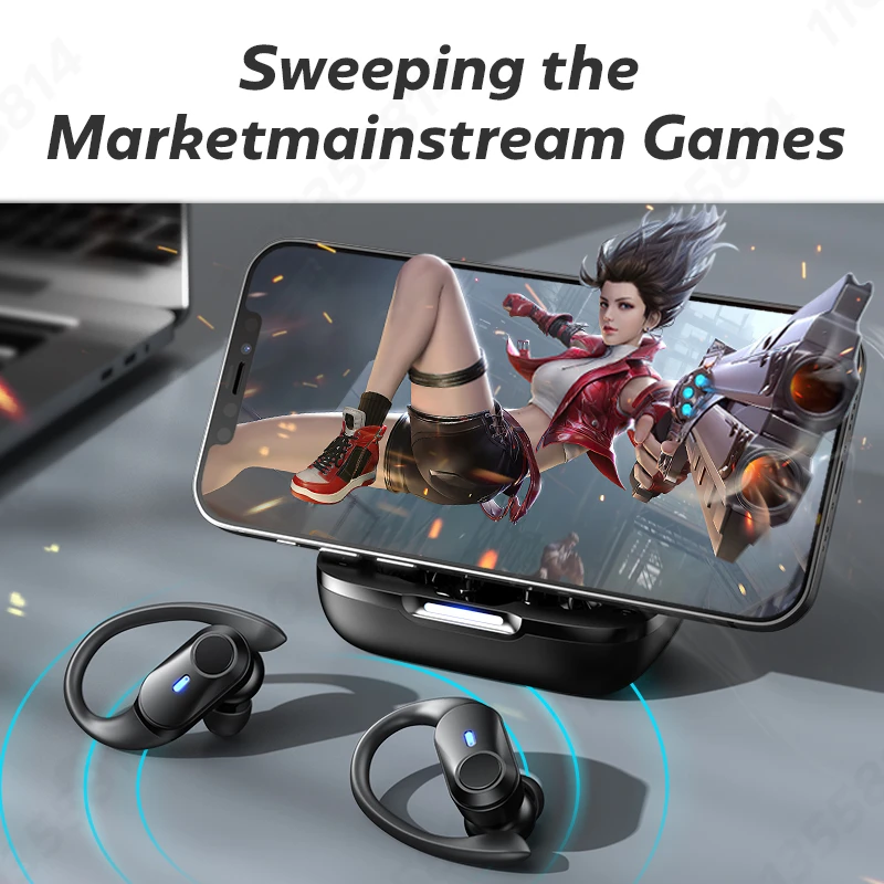 VOULAO Беспроводные наушники Bluetooth 5 1 Наушники HiFi Стереогарнитура Спорт