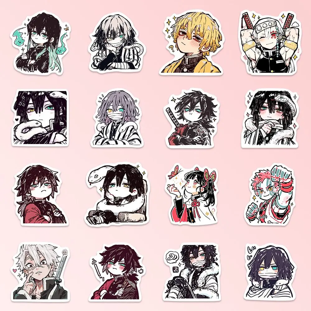 55 шт. Demon Slayer Kamado Tanjirou аниме наклейки милый мультфильм украшения чемодан ноутбук телефон канцелярские принадлежности манга наклейка (art.: 3920d2b502f0a) - 3920d2b502f0a