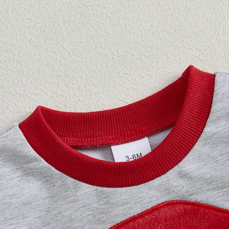 Рождественский наряд для маленьких мальчиков пуловер с длинными рукавами и