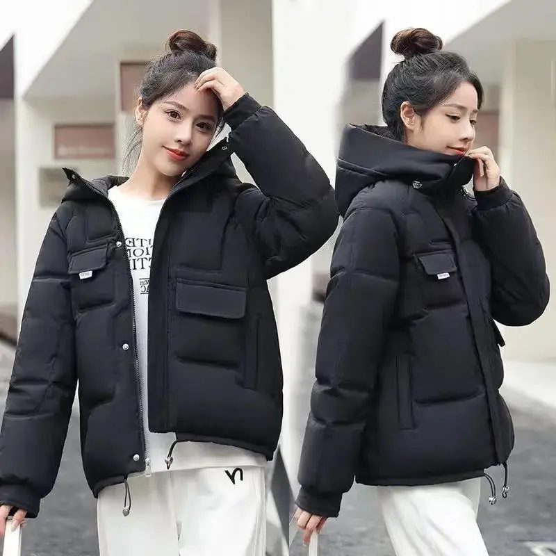 Women's Cotton Jacket 2022 Winter New Thickened Warm Down Jacket Women's Cotton Jacket Loose Fashion Student Jacket Winter Women
