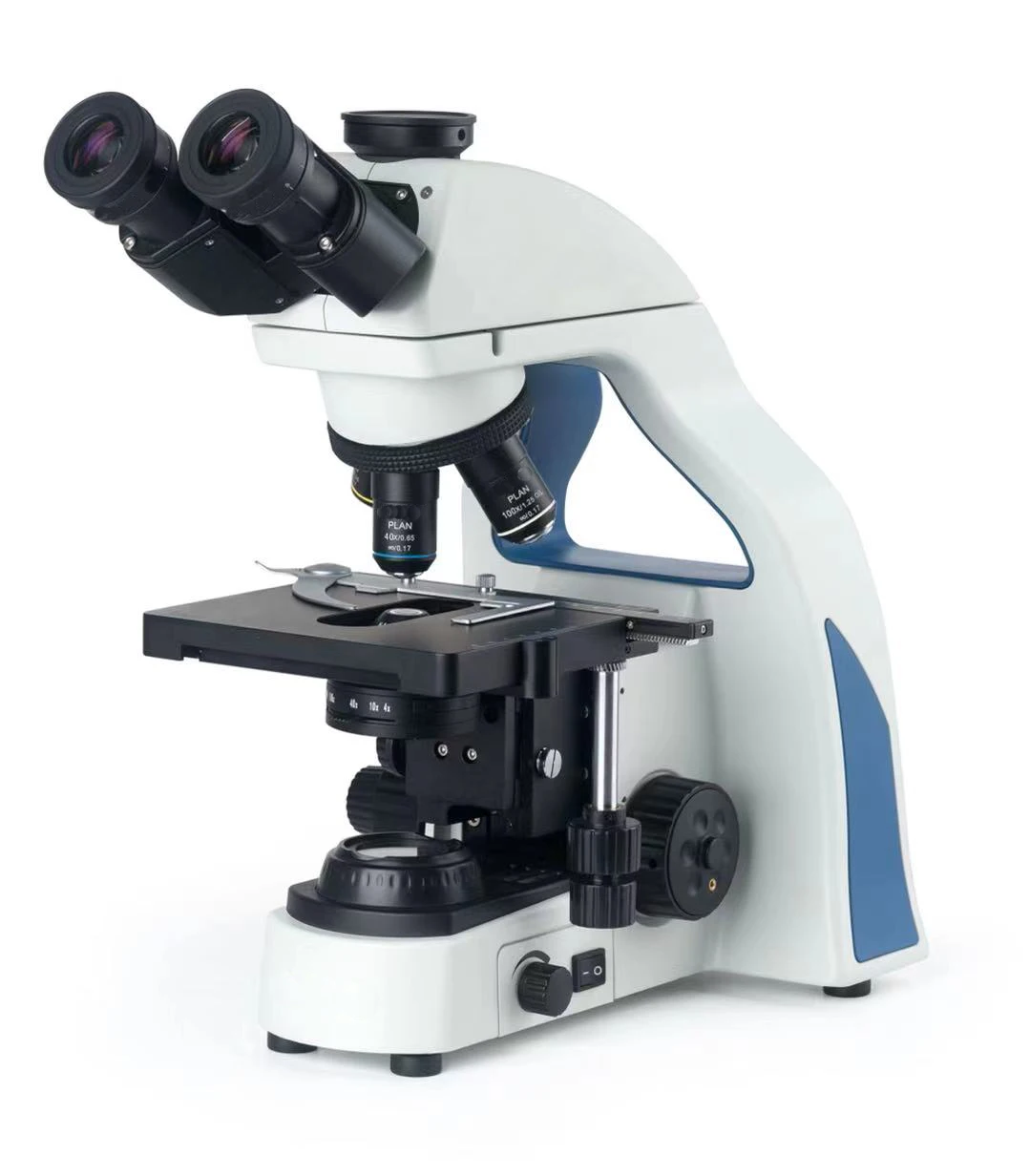 

Bestscope bs-2043t three eye biological petrographic microscope with 40x-1000x compound eye lighting system