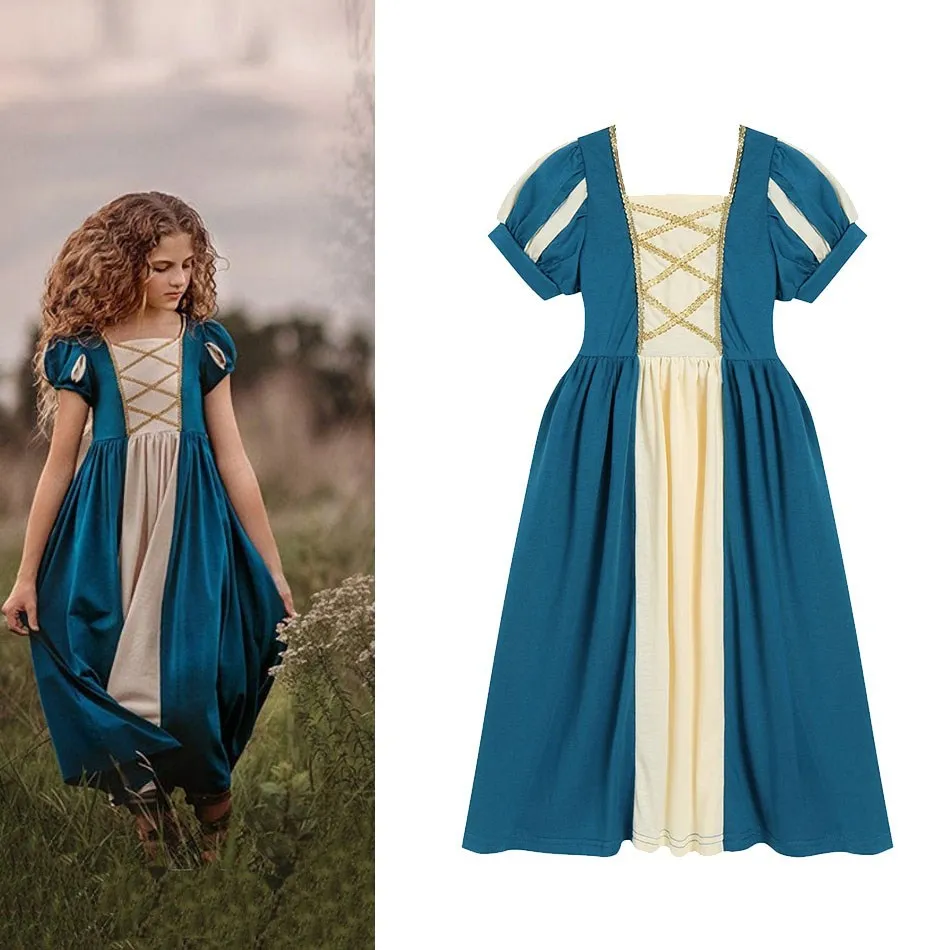 

Детское платье для косплея Belle Rapunzel Aurora, детский костюм для вечеринки для девочек, платье для карнавала, Золушка, Белоснежка, маскировка Merida