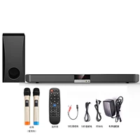 samtronic 2 1 channels wireless soundbar with subwoofer karaoke system blue tooth tv sound bar speakers microphone