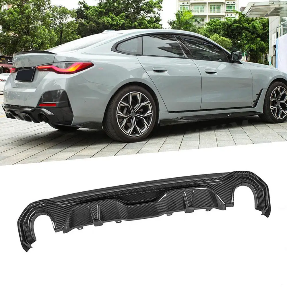 

Dry Carbon Fiber Rear Diffuser Lip Spoiler for BMW 4 Series G26 M Sport Sedan 2020+ Rear Bumper Diffuser Lip Car Accessories FRP