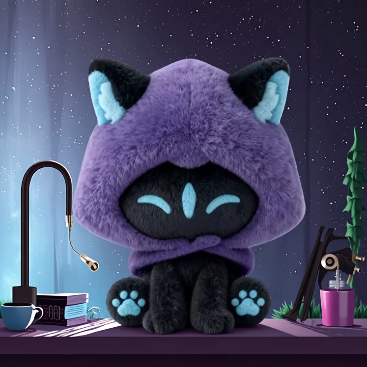 10 см Valorant Omen Cat Plushie мультфильм Омен плюшевая кукла игрушки для тела Коллекционная фигурка брелок Pandents куклы подарки (art.: 3920d49bbbda2) - 3920d49bbbda2
