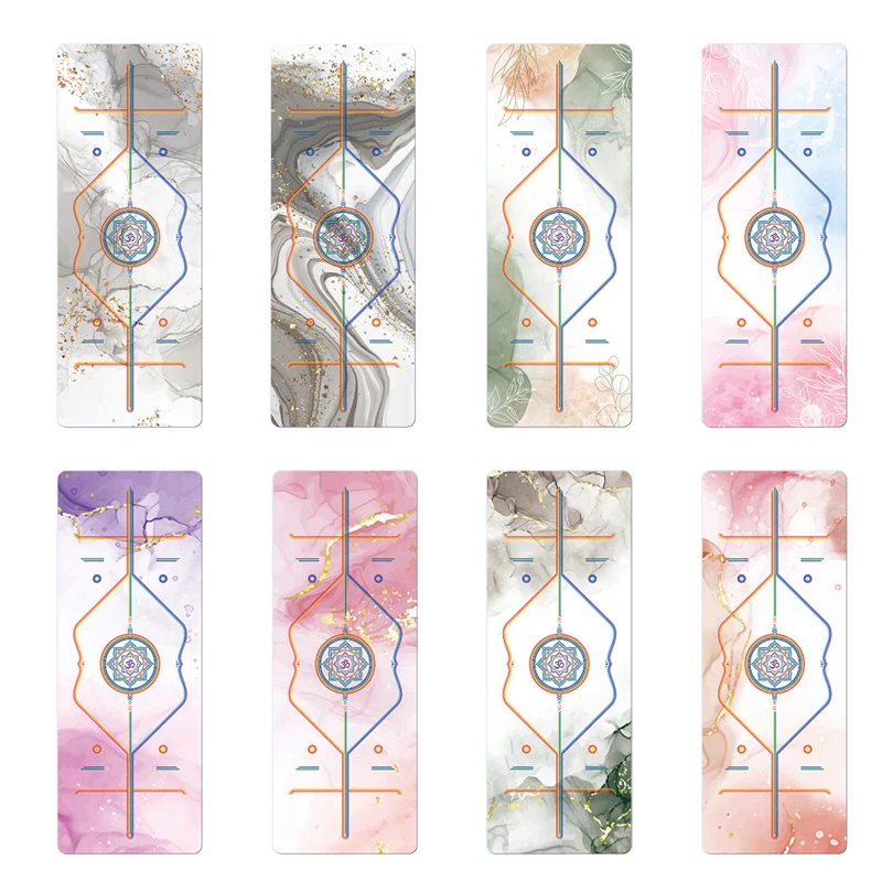 Расширенный нескользящий коврик для йоги 68 см экологически чистый Женский