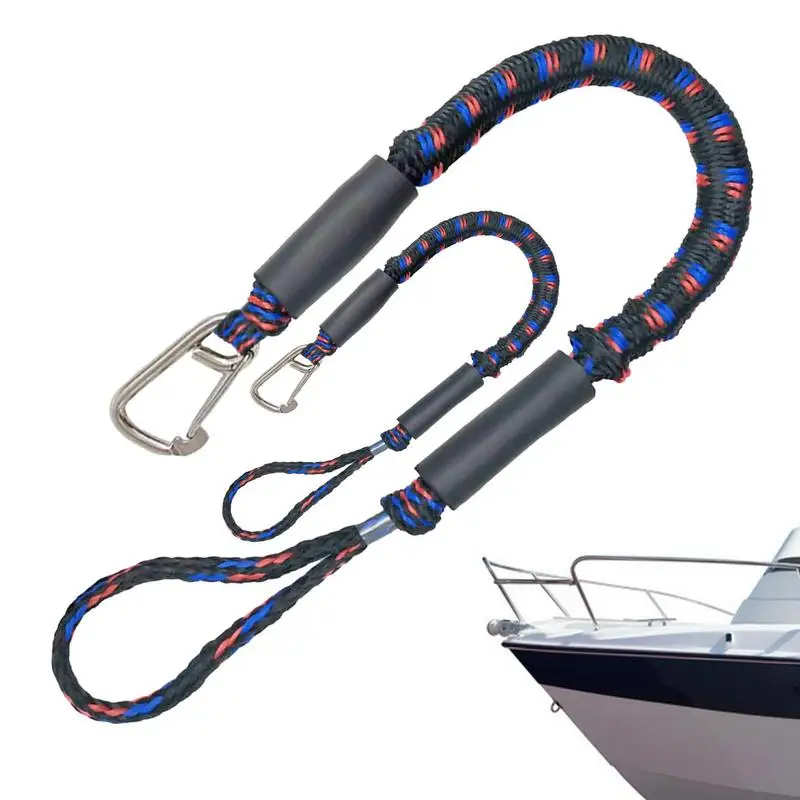 

Boats Bungee Dock Lines Bungee Cords Docking Rope Stretches 4-5ft Mooring Rope Foam Float Fishing Boats Accessories