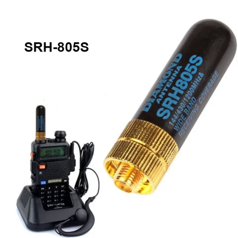 Двухдиапазонная антенна с высоким коэффициентом усиления UHF + VHF SRH805S SMA Женская антенна для TK3107 2107 для Baofeng UV-5R 888S UV-82 рация радио