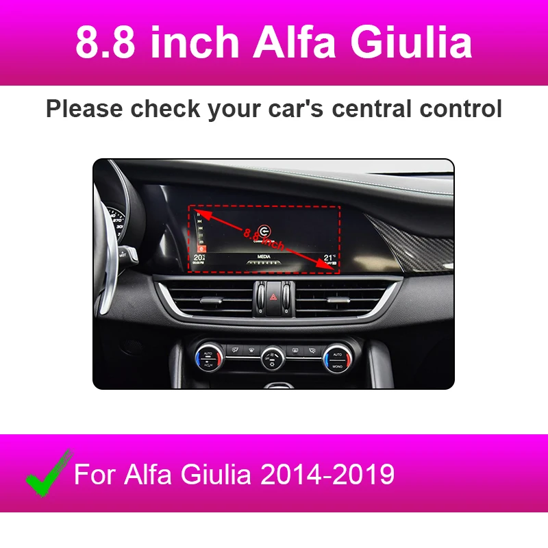 

Беспроводной Android Auto Carplay 2025 года для Alfa Romeo Stelvio и Giulia 2014-2019, Mirror Link AirPlay, функция воспроизведения автомобиля Carplay Auto