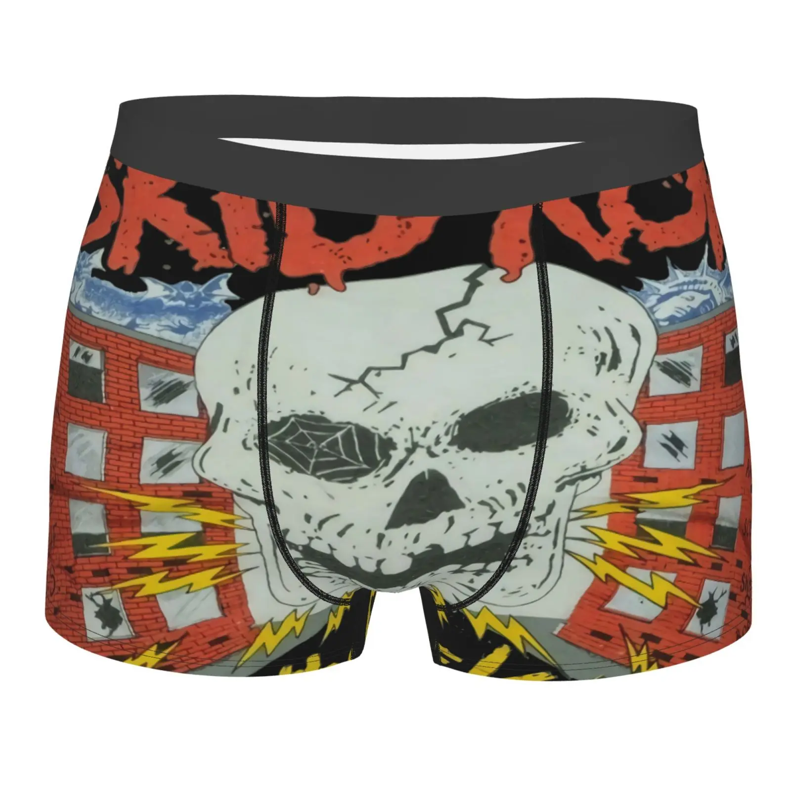 

Трусы-боксеры мужские Нескользящие, черные, с карманом для поддержки