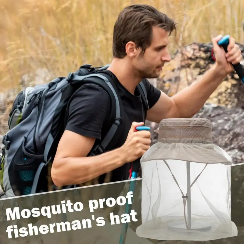 Шляпа с сеткой для головы мужчин защита быстросохнущая летняя солнцезащитная