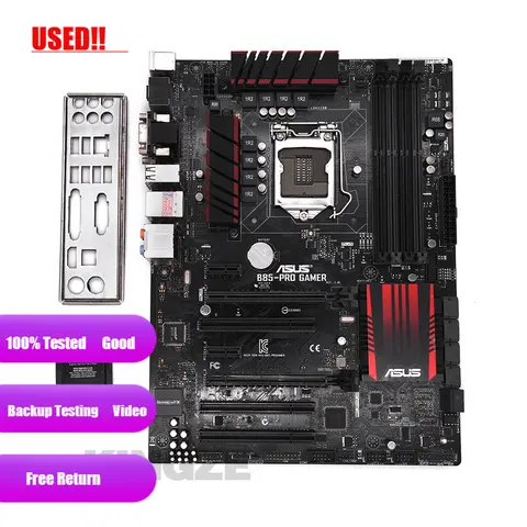 Настольная Материнская плата Asus B85-PRO GAMER B85 Socket LGA 1150 i7 i5 i3 DDR3 32G SATA3 USB3.0 ATX 100%