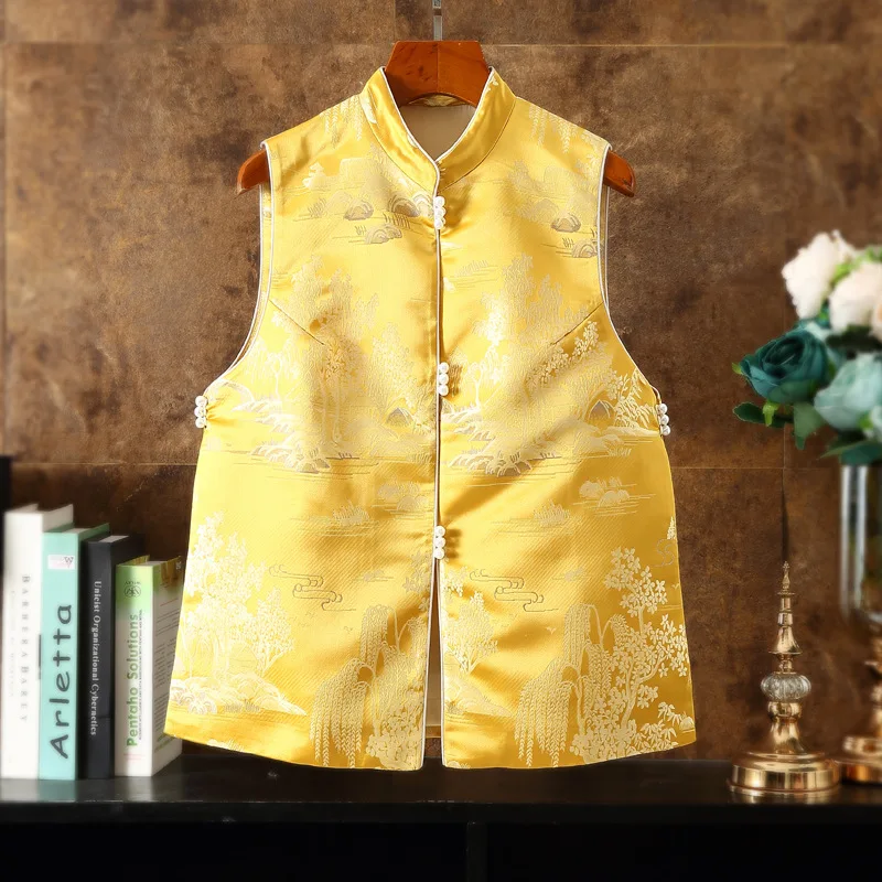 Весенний праздник новый год китайская одежда жилет