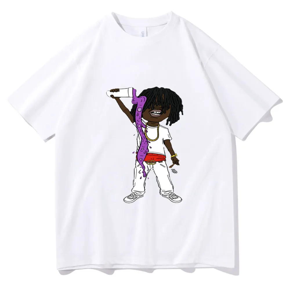 

Футболка Chief Keef в стиле хип-хоп, футболки в стиле мультфильмов, Мужская футболка из мягкого хлопка, забавная повседневная женская футболка у...