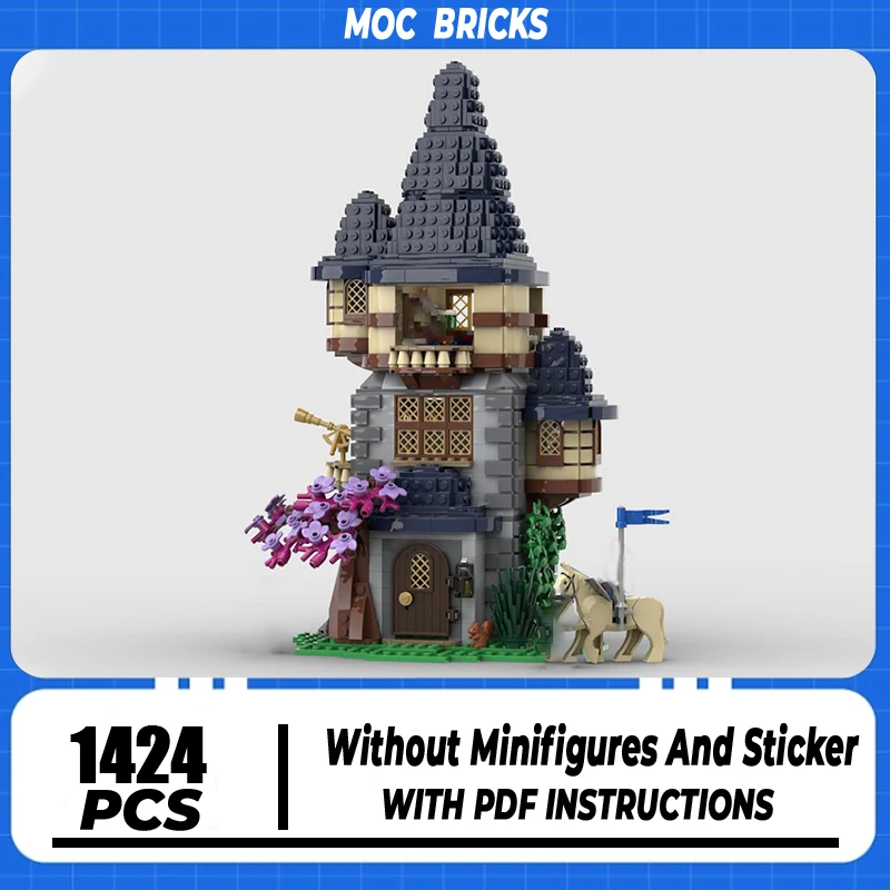 Средневековая модель замка Moc строительные блоки волшебной ведьмы технология