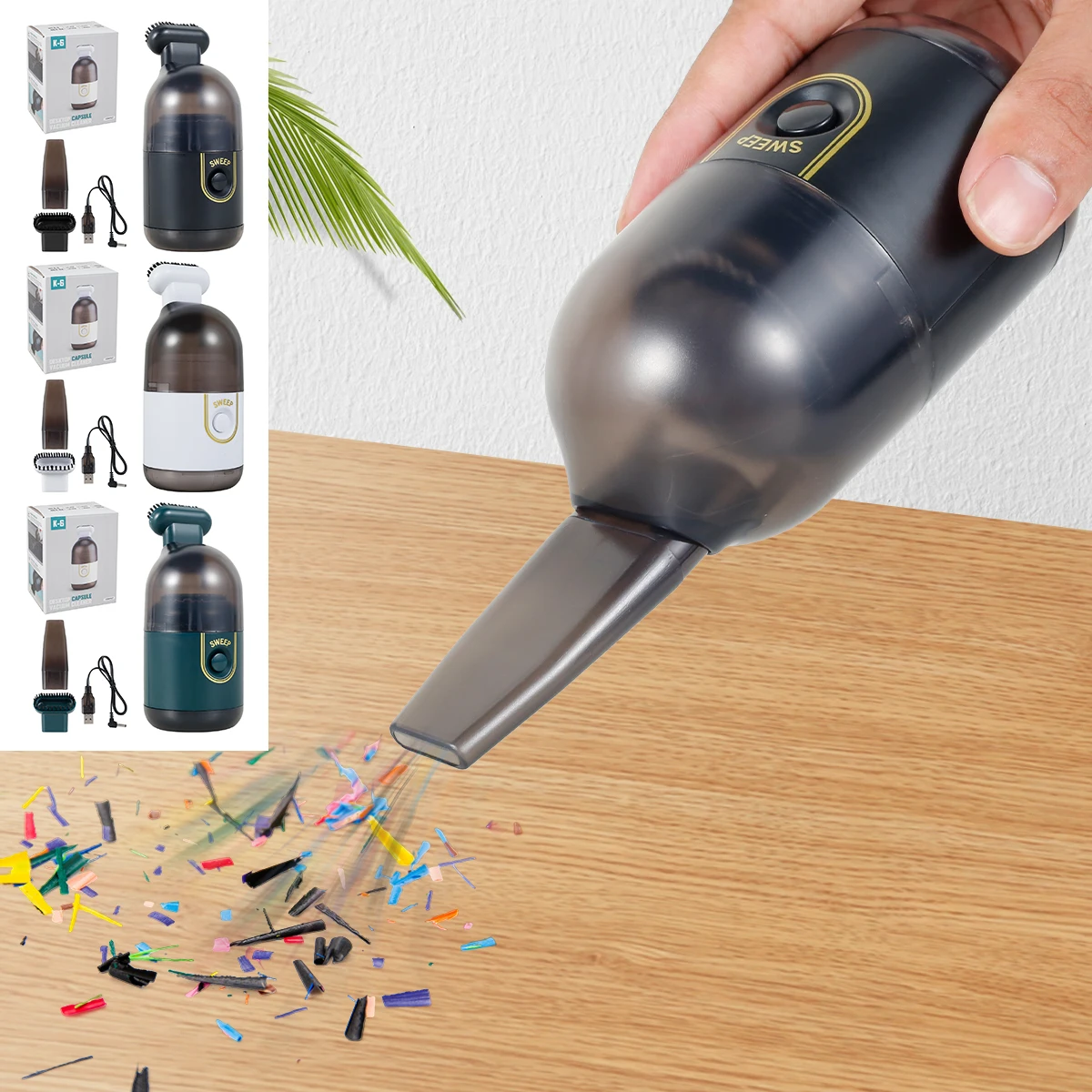 

Настольный мини-пылесос, 2200 па, с клавиатурой