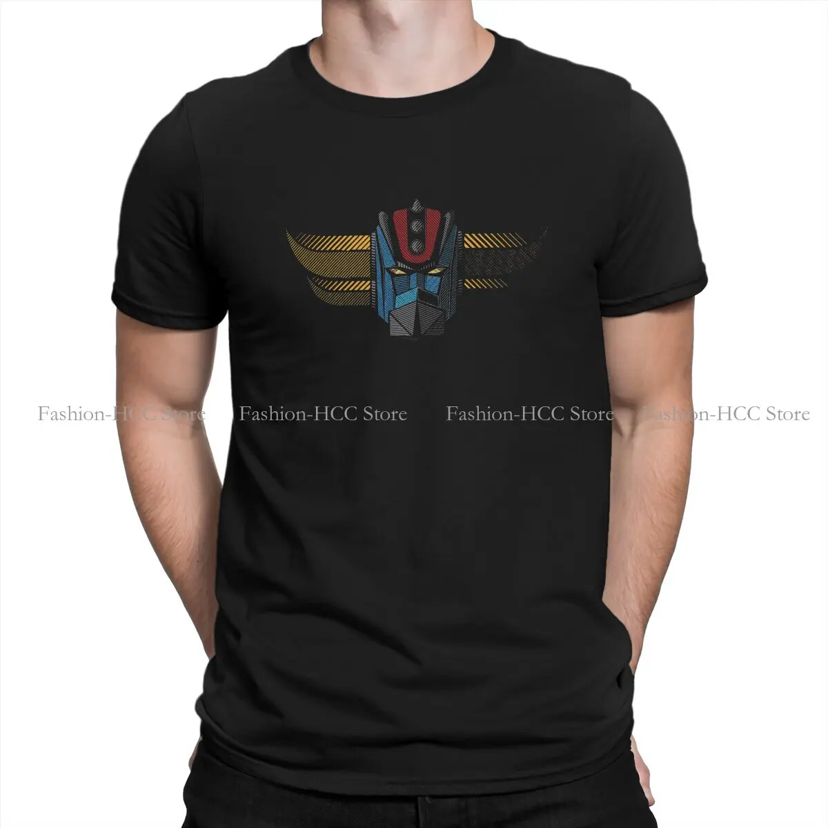 

091b Wide Classic UFO Robot Goldrake Grendizer Anime Special Polyester TShirt Top Quality New Design Gift Idea T Shirt