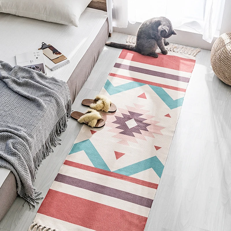 Homhi богемный длинный ковер с бахромой alfomбра для гостиной Alfombra спальни нордика в