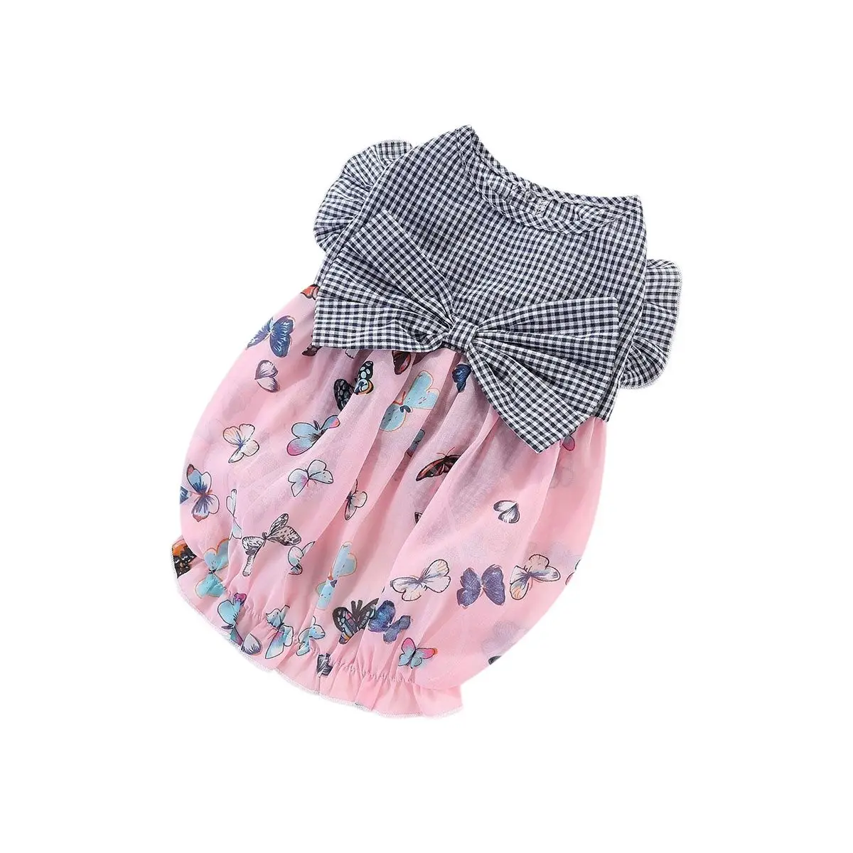 

Dog and Cat Dress Floral Bow Design Pet Puppy Skirt Spring/Summer Clothing Apparel 2 Color