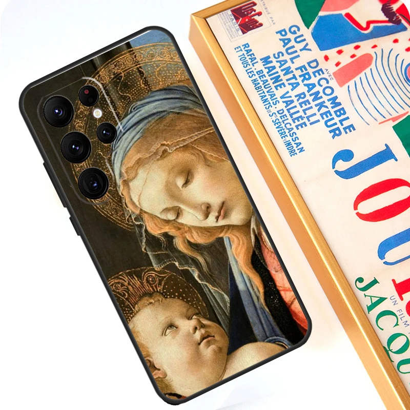 Чехол Sandro Botticelli возрождения для Samsung Galaxy S24 S23 Ultra S22 Note 20 10 Plus S8 S9 S10 S21 S20 FE