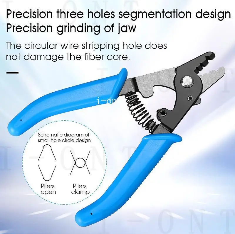 5pcs/Lot Free shipping VCFS-33 Three-port Fiber Optical Stripper Pliers Wire Strippers for FTTH Tools Optic Stripping Plier Tool