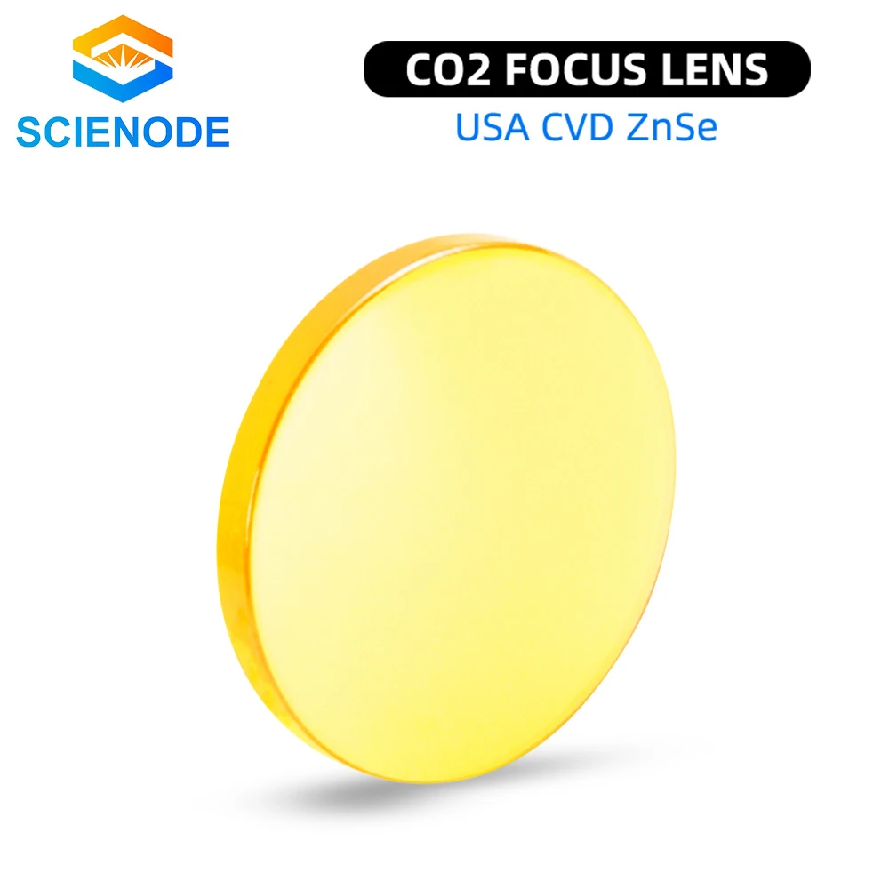 

Scienode CO2 Laser Focus Lens USA CVD ZnSe Dia.12 15 18 19.05 20mm FL38.1 50.8 63.5 101.6mm for Laser Engraving Cutting Machine