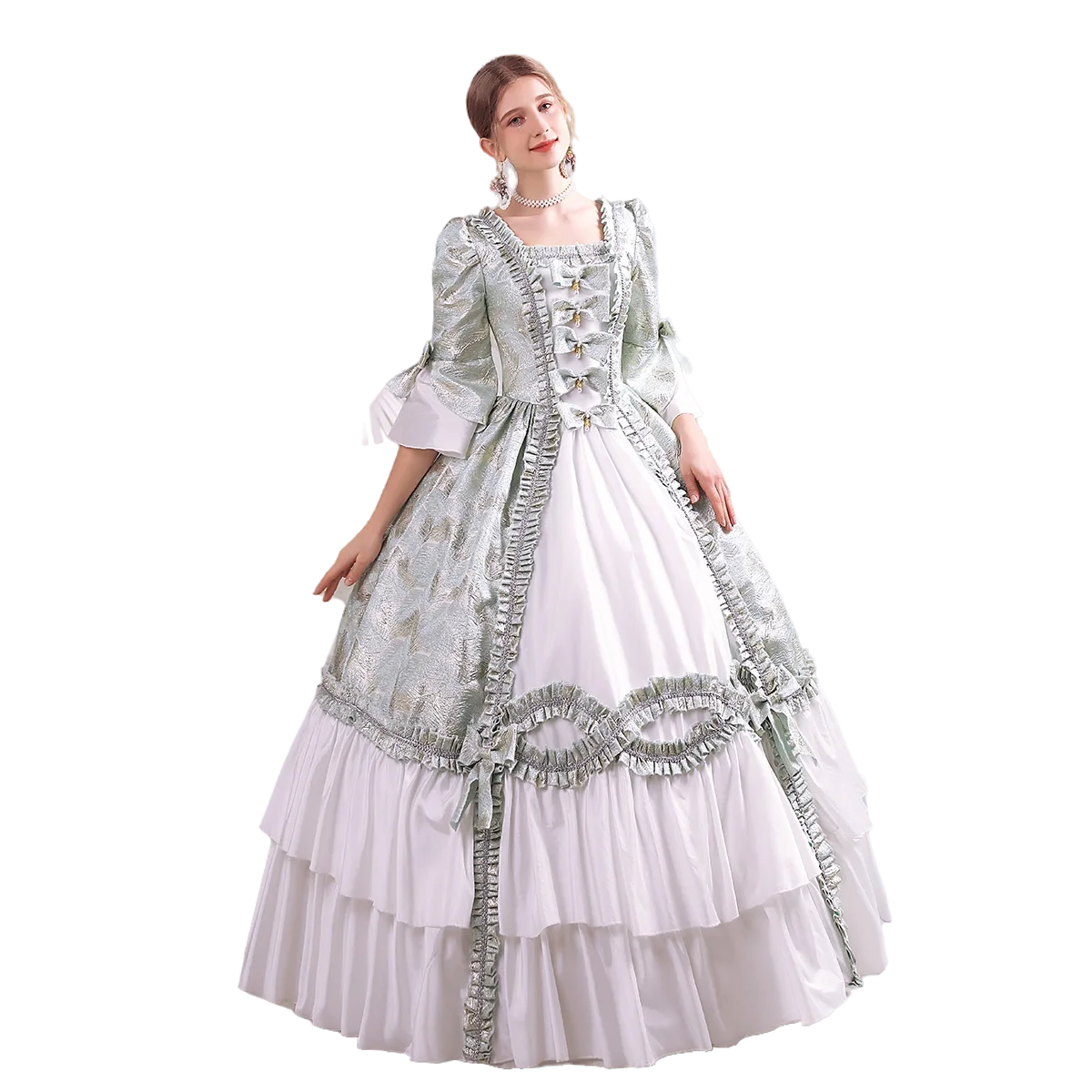 

KEMAO High-end Court Rococo Baroque Marie Antoinette Ball Gown 18th Century Renaissance Historical Period Victorian Dresses