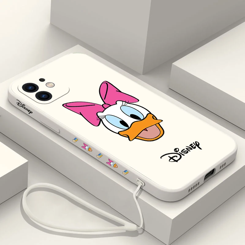 

Disney Donald Duck Daisy Couple Phone Case For iPhone 14 13 12 11 Pro Max Mini X XR XS MAX SE20 8 7 Plus Silicone Cover