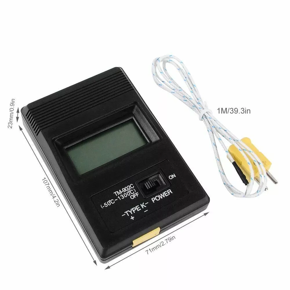 Профессиональный цифровой термометр-от-50 до + 1300 °C Тип K температурный датчик