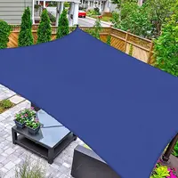 16' x 20' Sun Shade Sail Rectangle Canopy, UV Block Awning Durable for Outdoor Patio Carport Garden Backyard Balcony, Blue
