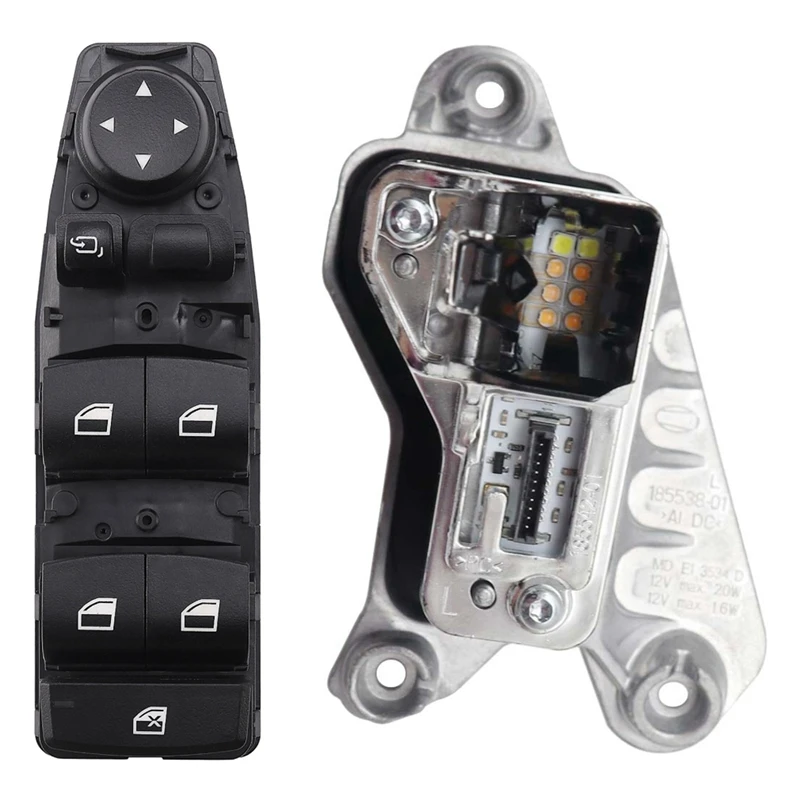 

Left Side LED Headlight Turn Signal Bulb Diode with Car Master Window Lifter Switch