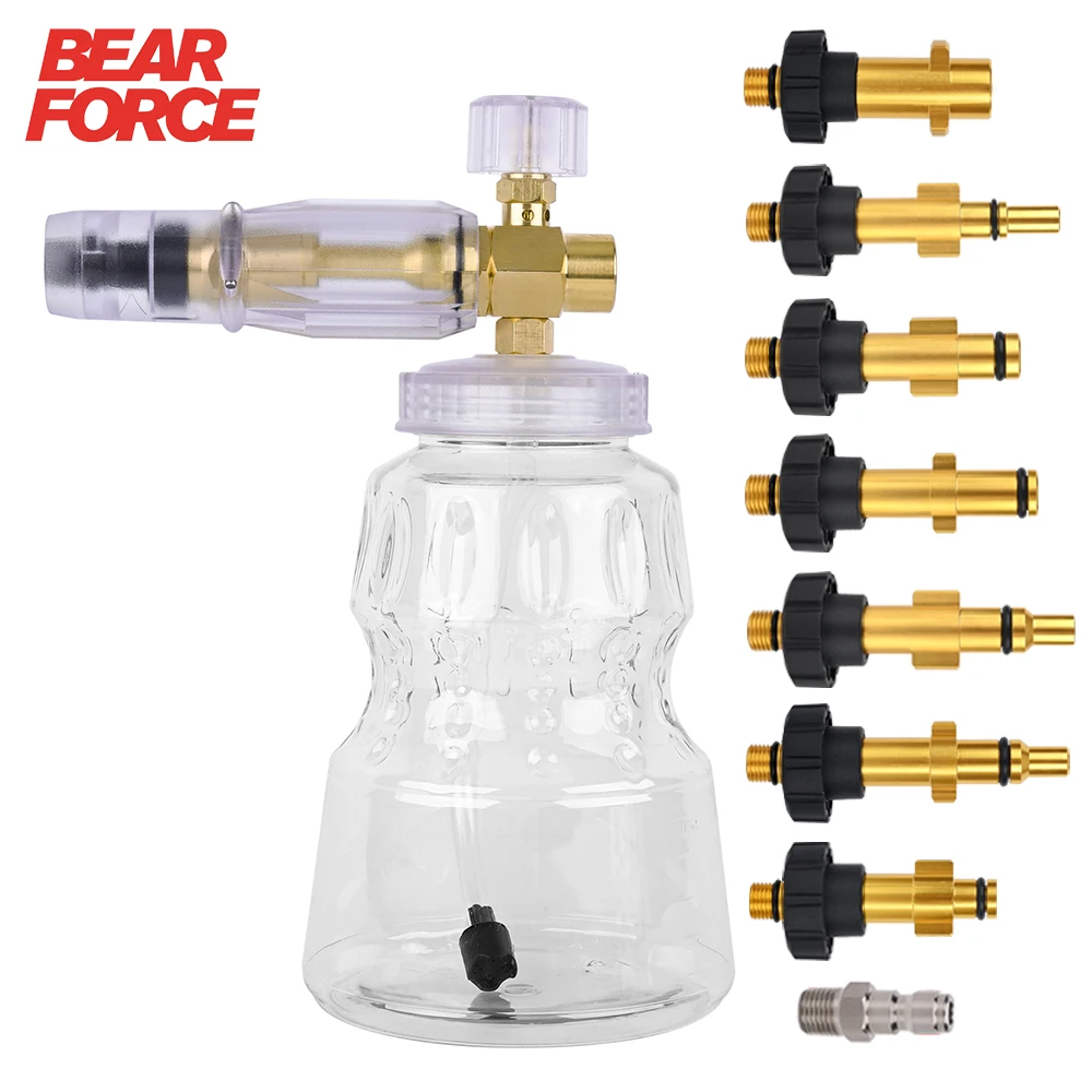 Пенная насадка прозрачная для Karcher/ Bosch/ Interskol/ Huter/ Nilfisk/ Stihl/ Elitech/ Dawoo/ Champion/ Sterwins/ Lavor