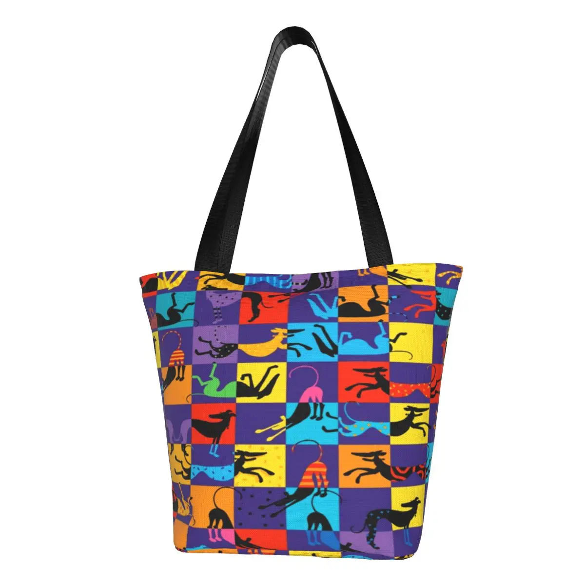 Повседневная Сумка-тоут через плечо Art Hounds легкая простая просторная сумка для